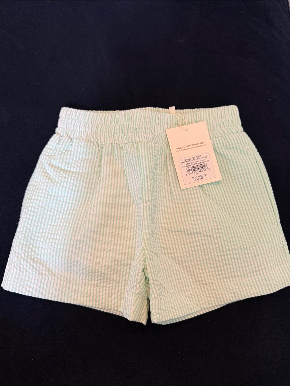 3T Beaufort Bonnet Company Seersucker Shorts - Mint Green